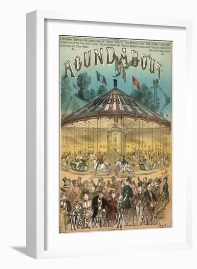 Roundabout Music Cover-Alfred Conconeneti-Framed Art Print