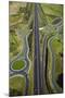 Roundabouts and Upper Harbour Motorway, Hobsonville, Auckland, North Island, New Zealand-David Wall-Mounted Photographic Print
