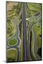 Roundabouts and Upper Harbour Motorway, Hobsonville, Auckland, North Island, New Zealand-David Wall-Mounted Photographic Print