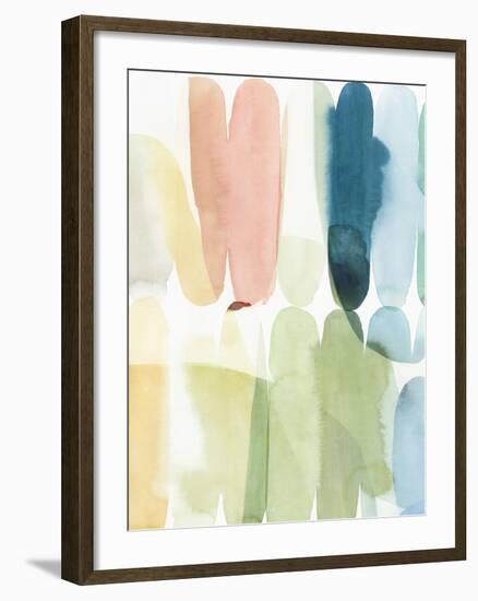 Rounded Overlay I-Isabelle Z-Framed Art Print