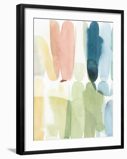 Rounded Overlay I-Isabelle Z-Framed Art Print