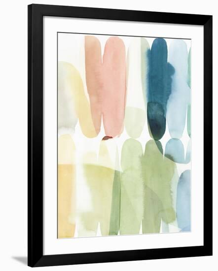 Rounded Overlay I-Isabelle Z-Framed Art Print