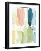 Rounded Overlay I-Isabelle Z-Framed Art Print