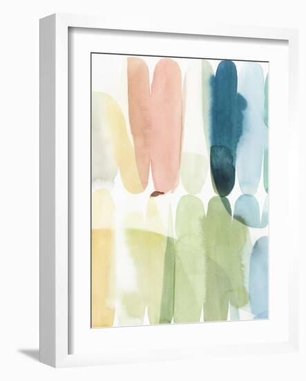 Rounded Overlay I-Isabelle Z-Framed Art Print