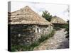 Rounded Thatched Pallozas of Celtic Origin, Cebreiro, Lugo Area, Galicia, Spain-Ken Gillham-Stretched Canvas