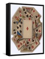 Roundel of Playing Cards-null-Framed Stretched Canvas