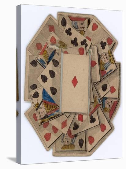 Roundel of Playing Cards-null-Stretched Canvas