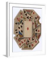 Roundel of Playing Cards-null-Framed Giclee Print