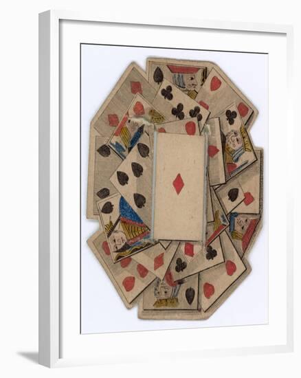 Roundel of Playing Cards-null-Framed Giclee Print