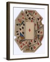 Roundel of Playing Cards-null-Framed Giclee Print