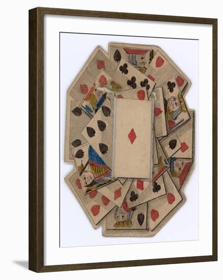 Roundel of Playing Cards-null-Framed Giclee Print