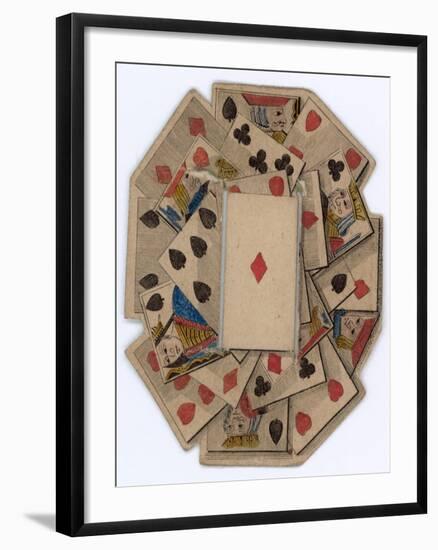 Roundel of Playing Cards-null-Framed Giclee Print