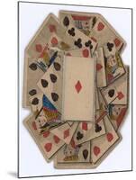 Roundel of Playing Cards-null-Mounted Giclee Print