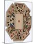 Roundel of Playing Cards-null-Mounted Giclee Print