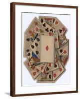 Roundel of Playing Cards-null-Framed Giclee Print