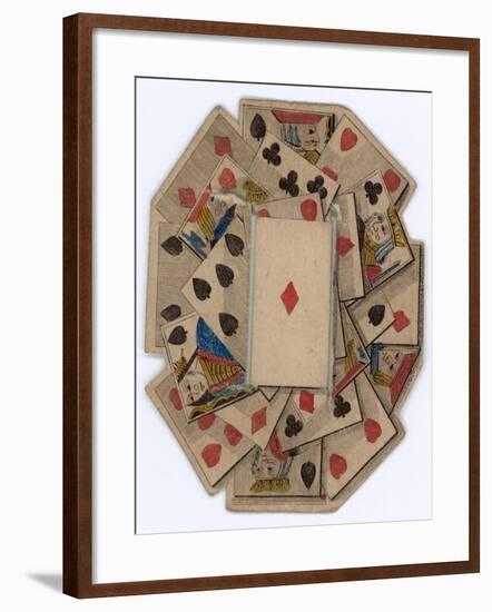 Roundel of Playing Cards-null-Framed Giclee Print