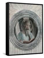 Roundel with Saint-Vincenzo Foppa-Framed Stretched Canvas