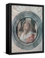 Roundel with Saint-Vincenzo Foppa-Framed Stretched Canvas