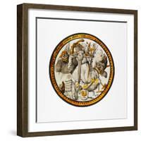 Roundel with the Temptation of Saint Anthony, 1532-German School-Framed Giclee Print