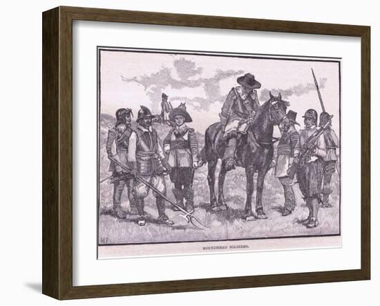 Roundhead Soldiers Ad 1645-Walter Stanley Paget-Framed Giclee Print