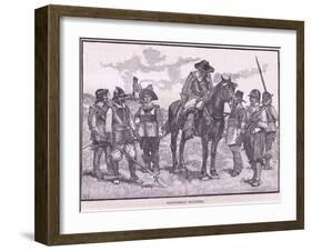 Roundhead Soldiers Ad 1645-Walter Stanley Paget-Framed Giclee Print