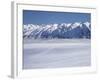 Roundhill Ski Area with Lake Tekapo and Hall Range, Mackenzie Country, South Island, New Zealand-David Wall-Framed Photographic Print