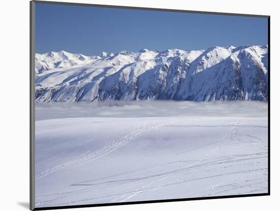 Roundhill Ski Area with Lake Tekapo and Hall Range, Mackenzie Country, South Island, New Zealand-David Wall-Mounted Photographic Print