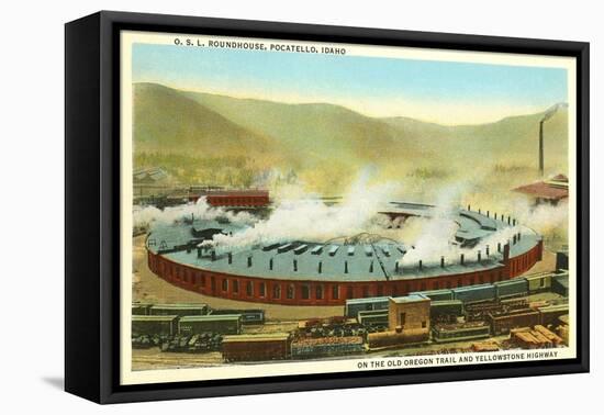 Roundhouse, Pocatello, Idaho-null-Framed Stretched Canvas