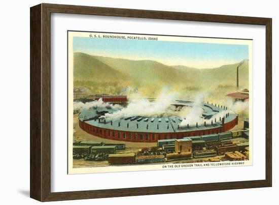 Roundhouse, Pocatello, Idaho-null-Framed Art Print