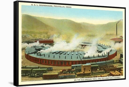 Roundhouse, Pocatello, Idaho-null-Framed Stretched Canvas