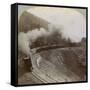 Rounding the Curves on Marshall Pass, Colorado, USA, 1898-BL Singley-Framed Stretched Canvas