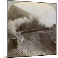Rounding the Curves on Marshall Pass, Colorado, USA, 1898-BL Singley-Mounted Giclee Print
