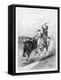 Rounding Up a Straggler on a Cattle Run, Australia, 1886-Frank P Mahony-Framed Stretched Canvas