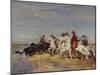 Rounding Up the Cattle-Henri Emilien Rousseau-Mounted Giclee Print