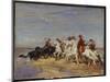 Rounding Up the Cattle-Henri Emilien Rousseau-Mounted Giclee Print