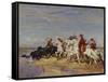 Rounding Up the Cattle-Henri Emilien Rousseau-Framed Stretched Canvas