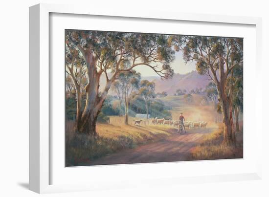 Rounding Up the Stragglers-John Bradley-Framed Giclee Print