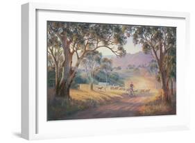 Rounding Up the Stragglers-John Bradley-Framed Giclee Print