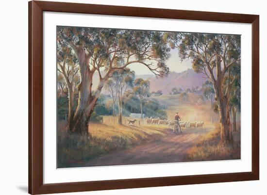 Rounding Up the Stragglers-John Bradley-Framed Giclee Print