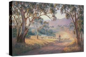 Rounding Up the Stragglers-John Bradley-Stretched Canvas