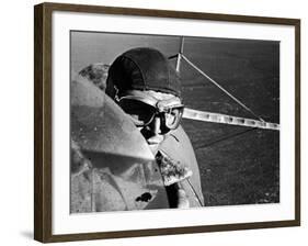 Rounding up Wild Horses by Plane-Rex Hardy Jr.-Framed Photographic Print