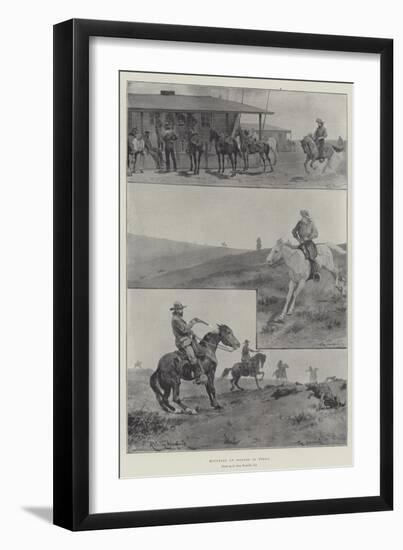 Rounding Up Wolves in Texas-Richard Caton Woodville II-Framed Giclee Print