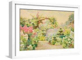 Roundscliffe, a Garden in Leicestershire, 1907-George Samuel Elgood-Framed Giclee Print