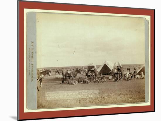 Roundup Scenes on Belle Fouche [Sic] in 1887-John C. H. Grabill-Mounted Giclee Print