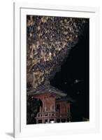 Rousettus Fruit Bats at Goa Lawah Bat Cave Temple, Bali. Indonesia-null-Framed Photographic Print