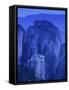 Roussanou Monastery, Meteora, Greece-Walter Bibikow-Framed Stretched Canvas