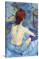 Rousse the Toilet-Henri de Toulouse-Lautrec-Stretched Canvas