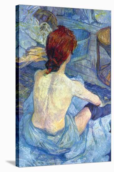 Rousse the Toilet-Henri de Toulouse-Lautrec-Stretched Canvas