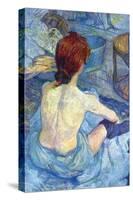 Rousse the Toilet-Henri de Toulouse-Lautrec-Stretched Canvas