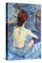 Rousse the Toilet-Henri de Toulouse-Lautrec-Stretched Canvas